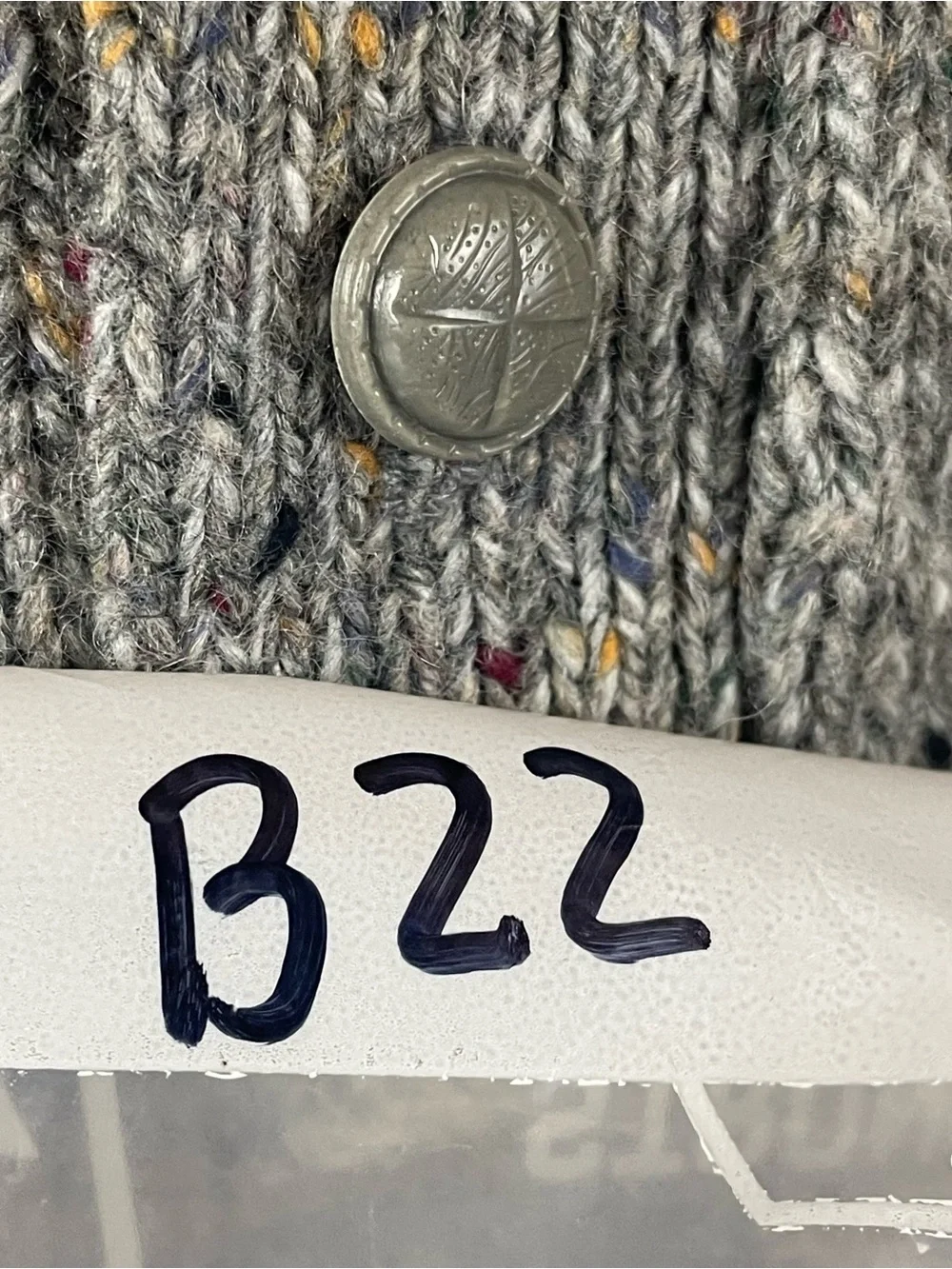 Vintage Cardigan Sweater Men’s Large Wool Donegal Flecked Golf Grandpa 90s B22